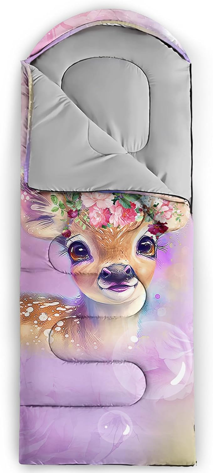 Sleeping Bag for Womens Girls Teens, Waterproof Sleeping Bags Traveling and Outdoors, Camping Gear Equipment
