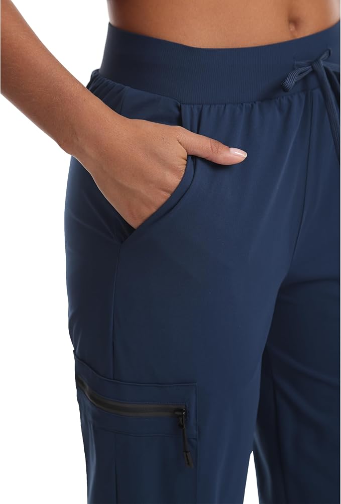 Quick Dry Women's Cargo Pants with Pockets Lightweight Hiking Joggers for Workout Athletic Casual Outdoor Camping