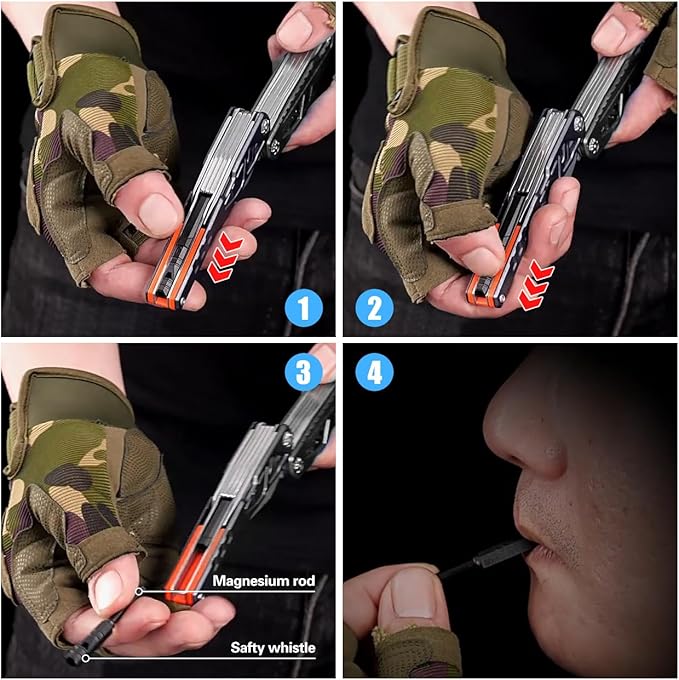 18 in 1 Multitool,Black,Professional Stainless Steel Multitool Pliers with Replaceable Alloy Steel Blades Wire Cutters,Bottle Opener,Apply to Survival,Camping & Hunting,for Father's Day gift