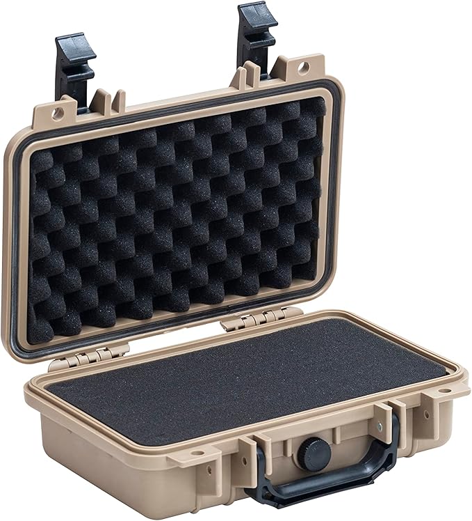 MEIJIA Portable All Weather Waterproof Protective Hard Case, Small Camera Case,Dry Case with Customizable Foam,Fit Use of Drones, Camera,Equipments, 11.65 ”x8.35”x3.78”