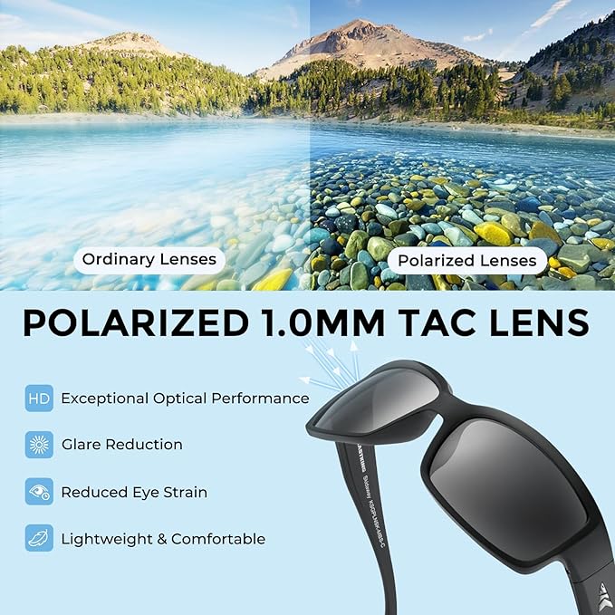 KastKing Skidaway Polarized Sport Sunglasses for Men and Women,Ideal for Driving Fishing Cycling and Running,UV Protection