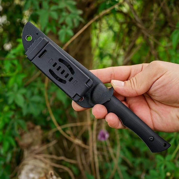 Fixed Blade Knife,3.86inch DC53 Steel Blade and G10 Handle,with Kydex Sheath,Fixed Blade EDC Tactical Knife for Men Women, Outdoor Hunting Hiking Survival Camping Knives.