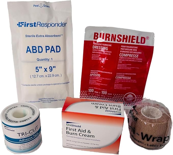 Office/Industrial Metal First Aid Cabinet, Wall Mountable (Class A with Tablets - 4SA-T, Refills | Without Cabinet)