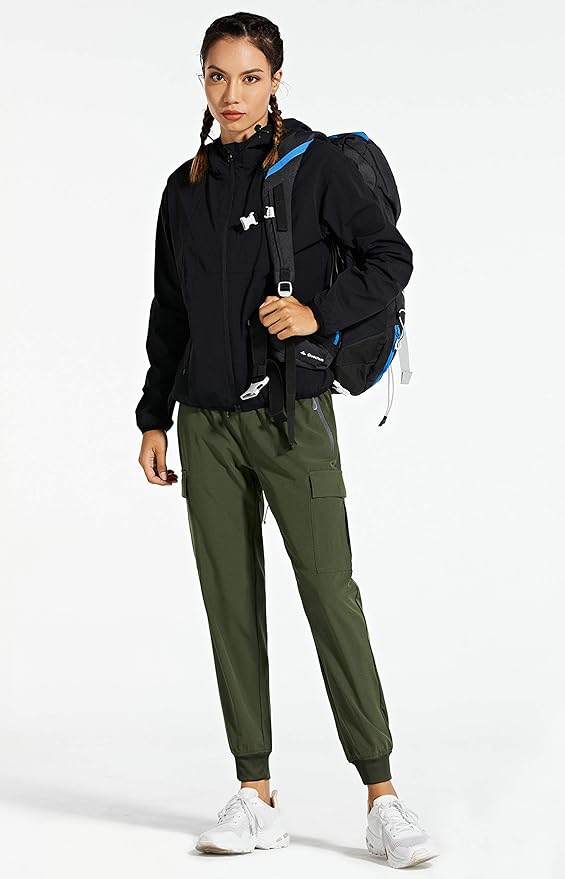 Libin Women's Cargo Joggers Lightweight Quick Dry Hiking Pants Athletic Lounge Casual Travel