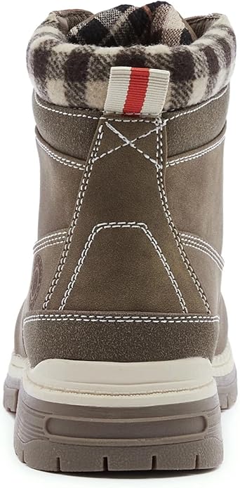 ANJOUFEMME Work Hiking Boots for Women Waterproof - Womens Outdoor Ankle Boots Lightweight Snow Winter Boots for Trekking Walking