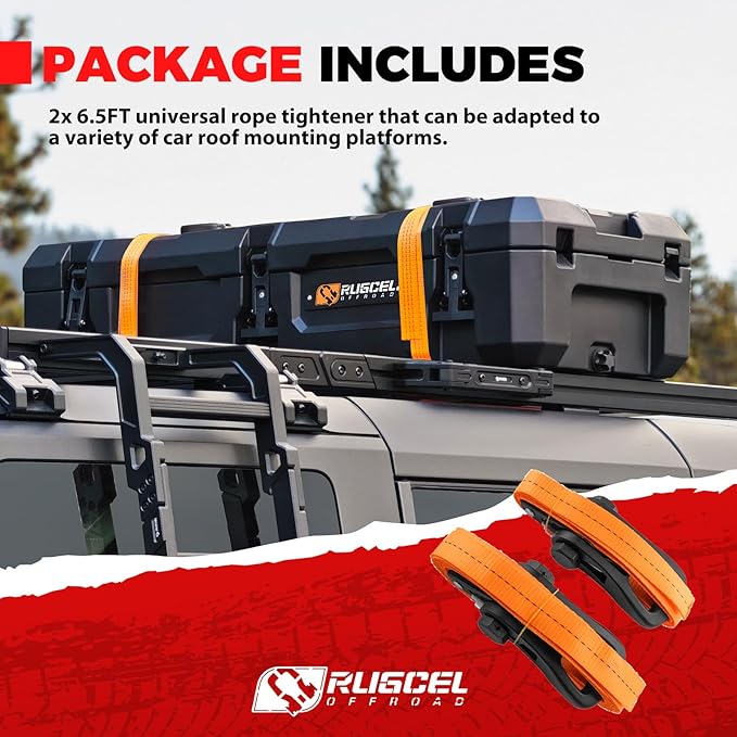 RUGCEL 98L Off-Road Storage Case - 90 Quart Waterproof Dry Box for Overland Trips, Car Camping & Roof Gear Storage
