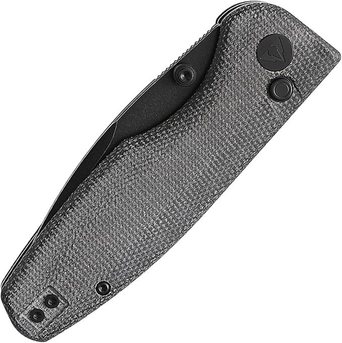 CMB Predator V3 Pocket Folding Knife for EDC with 3.42" Micarta Handle 14C28N Steel Blade Camping Hiking Knife with Pocket Clip for Men Women CMB-19 (CMB-19B)