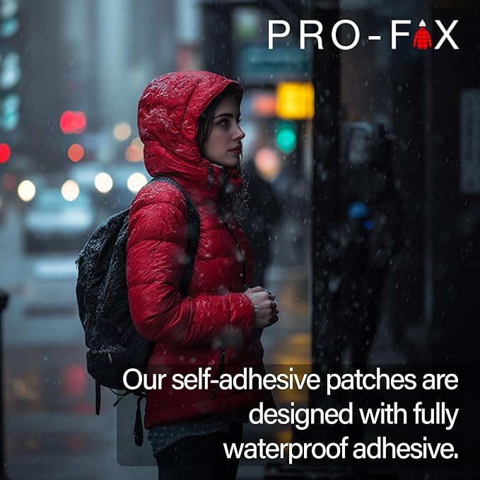 Self-Adhesive Waterproof Repair Patch Kit - 30-Second Fix for Down Jackets, Tents, Sleeping Bags, Backpacks, Outdoor and Camping Gear - Pre-Cut Nylon, Multiple Colors (Gold)