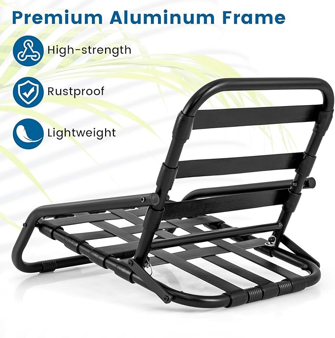Giantex 4-Pack Beach Chairs for Adults, Folding Camping Chairs with Aluminum Frame, Quick-Drying Cotton Cushion, Shoulder Straps, 300 Lbs Capacity, Lightweight Sling Chairs for Travel, Backpack Chair