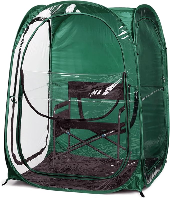 WeatherPod® The Original Shark Tank MyPod™ 1-2 Person Pop-Up Pod - Stay Warm, Dry, and Out of The Sun - Weather Pod for Sports, Rain, or Wind