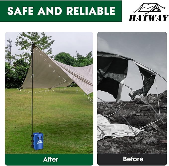 Canopy Weights,176 LBS Water Bag Set of 4 Leg Weights for Pop Up Canopy,Gazebo,Canopies,Tent-4 * 20L-Blue