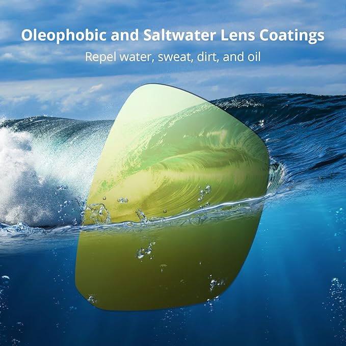 KastKing FlatRock Polarized Sport Sunglasses for Men and Women, Ideal for Driving Fishing Cycling Running, UV Protection