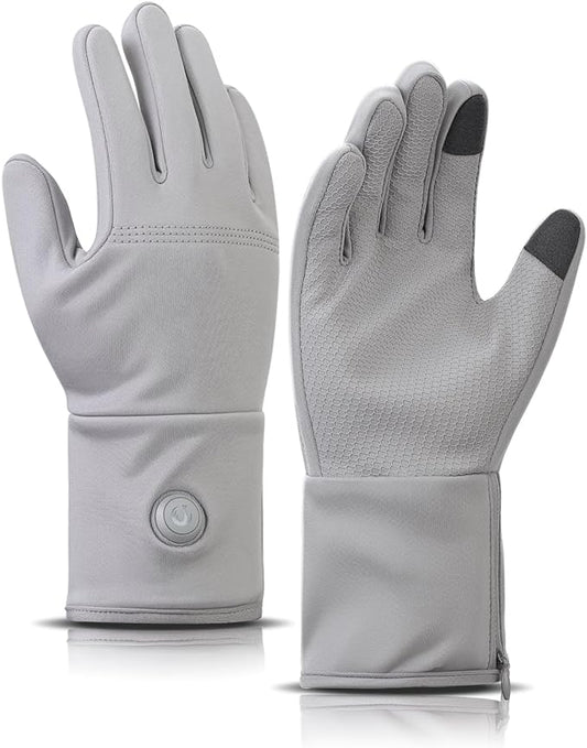 CUEHEAT Heated Glove Liners, Flexible Ultrathin, Touchscreen, 7.4V Rechargeable Battery Electric Heating Thin Gloves