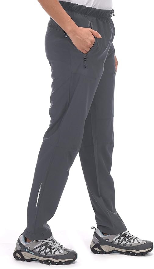 Little Donkey Andy Women's Lightweight Quick Dry Cargo Hiking Pants UPF 50+ Stretch Travel Casual Trousers