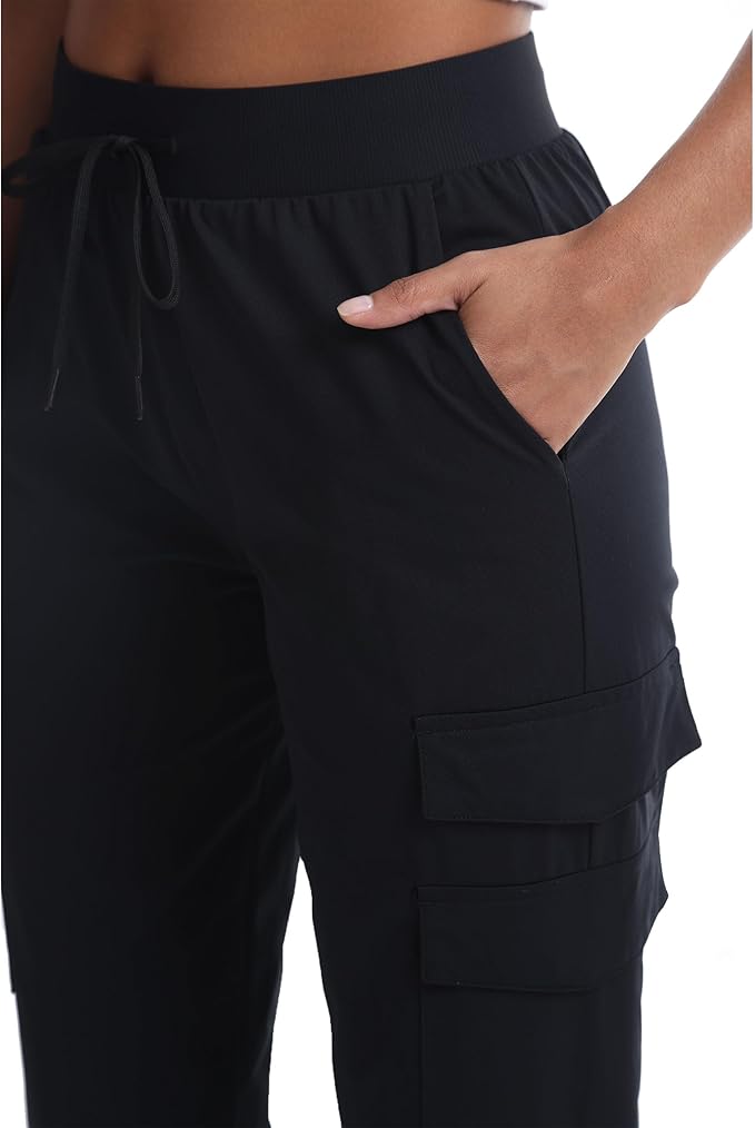 Quick Dry Women's Cargo Pants with Pockets Lightweight Hiking Joggers for Workout Athletic Casual Outdoor Camping
