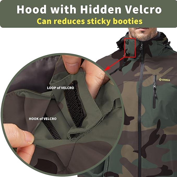 Mens Lightweight Waterproof Jacket Windproof Rain Hooded jackets for Running Hiking Cycling Travel M-7XL