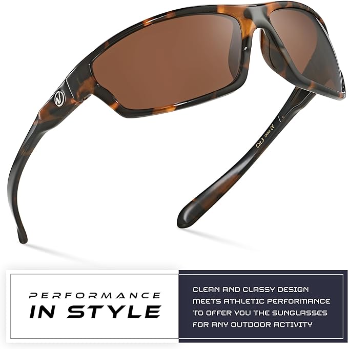 Nitrogen Polarized Wrap Around Sport Sunglasses for Men Women UV400 Driving Fishing Running Sun Glasses