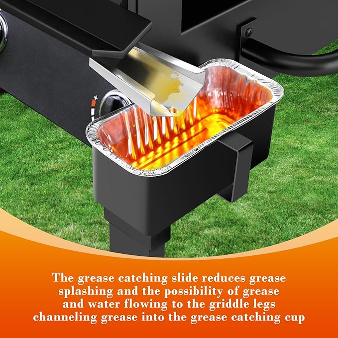 Uniflasy Grease Catcher Drip Cup for Blackstone Griddle 17, 22, 28, 30, 36 inch, 20 Pack Grease Cup Liners, Grease Tray Cup Accessories for Blackstone Flat Top Grill, Disposable Foil Drip Pan