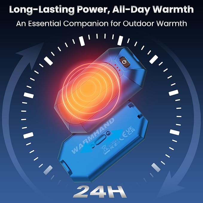 AI Hand Warmers Rechargeable 2 Pack,Portable Electric Hand Warmer Reusable,AI Hand Warmer for Outdoor Golf Hunting Camping Accessories,Warm Winter Gifts for Men Women Kids