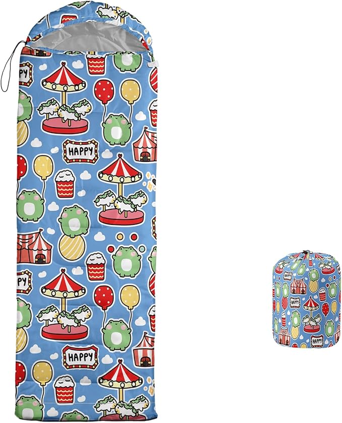 Print sleeping bag,sleeping bags,Outdoor Camping Sleeping Bag,Suitable For Children Boys And Girls Portable,Waterproof,Compact And Lightweight,Great For Outdoor Camping,Backpacking And Hiking