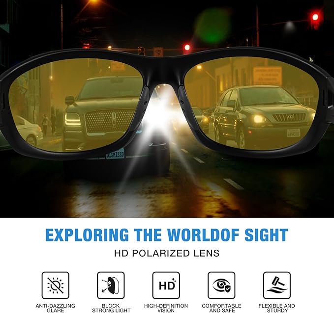 RIVBOS Polarized Sunglasses UV400 Protection for Men's and Women's Fishing, Cycling, and Outdoor Activities RB832