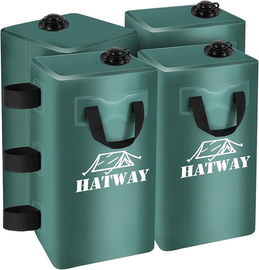 Canopy Weights,176 LBS Water Bag Set of 4 Leg Weights for Pop Up Canopy,Gazebo,Canopies,Tent-4 * 20L-Green