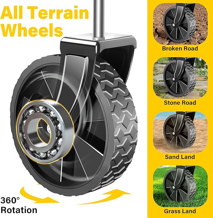 ARTIST'S DREAM Wagons carts Foldable|Collapsible Wagon|360lbs.Wagon cart with Wheels Foldable|Collapsible Wagon with Wheels Folding|Portable Utility Wagon for Camping,Sports,Shopping,Travel,Black
