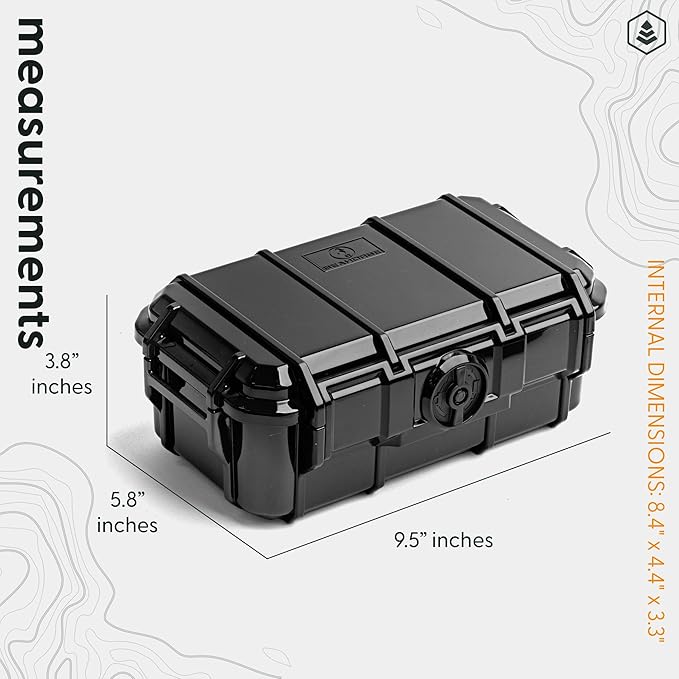 Evergreen ToughBox Tech Organizer – For Camera, Cables, Hard Drives, Compatible with GoPro etc. (Large, PROFoam, Black)