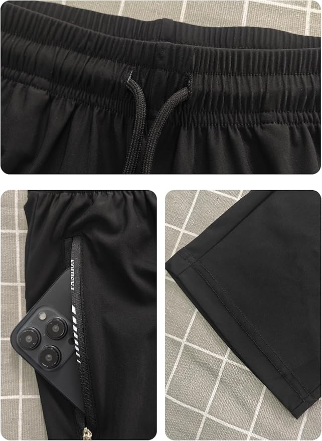 Women's Outdoor Hiking Pants Lightweight Comfortable Breathable Quick Dry Stretchy Running Athletic Pants with Zipper Pocket