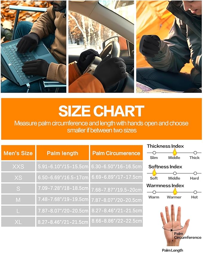 Winter Gloves for Women Running in Cold Weather - Touchscreen Gloves for Bike Hiking