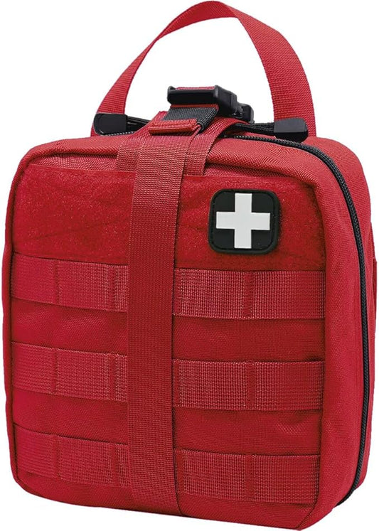 First Aid Kit Med Medical - Kit Rip-Off 180 pcs Water-Resistant Emergency Kit for Camping Hiking Home Outdoor Truck Vehicle Car Fishing Travel Biking