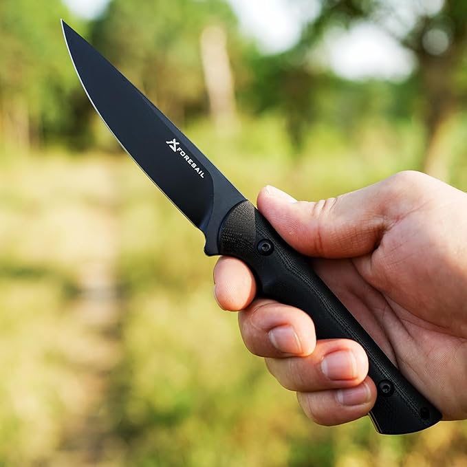 Fixed Blade Knife,3.86inch DC53 Steel Blade and G10 Handle,with Kydex Sheath,Fixed Blade EDC Tactical Knife for Men Women, Outdoor Hunting Hiking Survival Camping Knives.