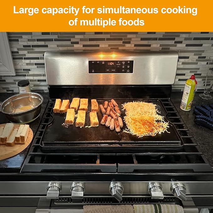 Reversible Pre-seasoned Cast Iron Griddle for Camp Chef TB90, TB90LW, TB90LWG, TB90LWG15, EX90LW, SPG90B, GB90D,Accessories for Camp Chef Professional Flat Top Griddle,16'' x 24''