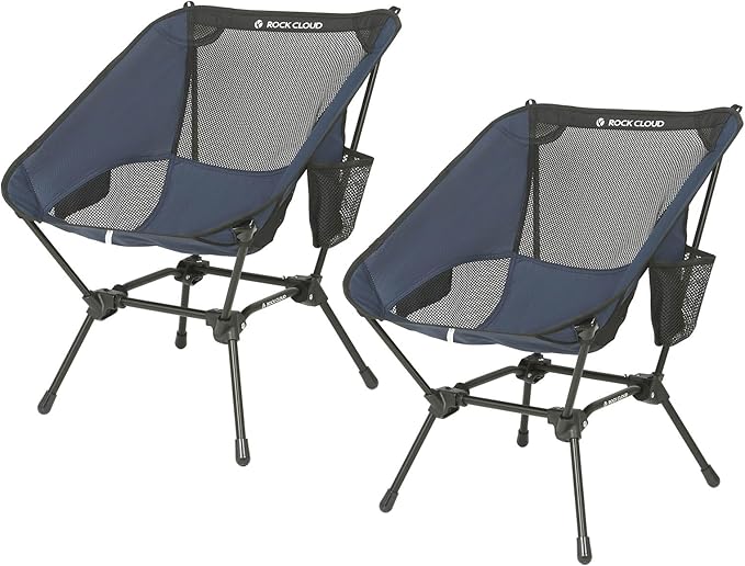 ROCK CLOUD Portable Camping Chair Ultralight Folding Chairs Outdoor for Camp Hiking Backpacking Lawn Beach Sports