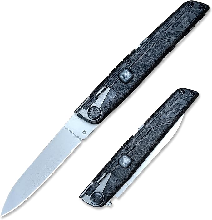 7.7" Assisted Opening Pocket Knife,Small Button Lock EDC Folding Knife for Men Women, Sharp Outdoor Camping Survival Utility Knives Gift