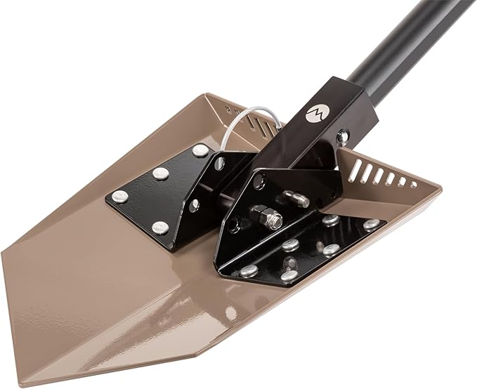 DMOS Delta Shovel - Collapsible Heavy-Duty Steel Folding Shovel for Camping, Overlanding, Survival, Military, Hunting, & Off-Road Use - Flat Dark Earth - Pro
