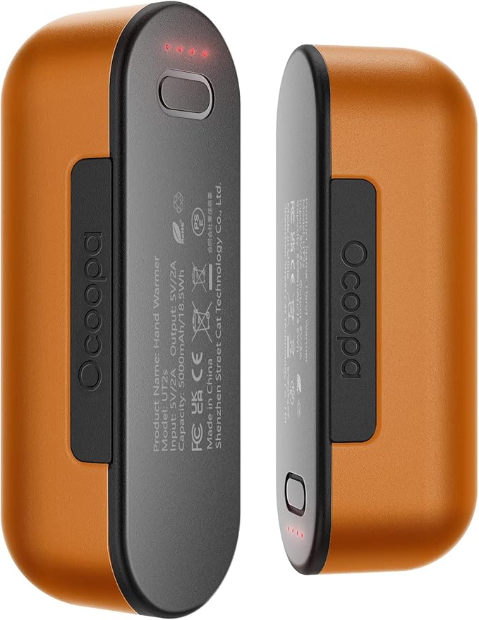 OCOOPA Hand Warmers Rechargeable 2 Pack, Magnetic Electric Handwarmer, 4 Levels Heat Up to 136℉, USB-C Portable Charger 10000mAh, Raynauds, Golf, Tech Gifts for Men, UT2s(MagTwins)