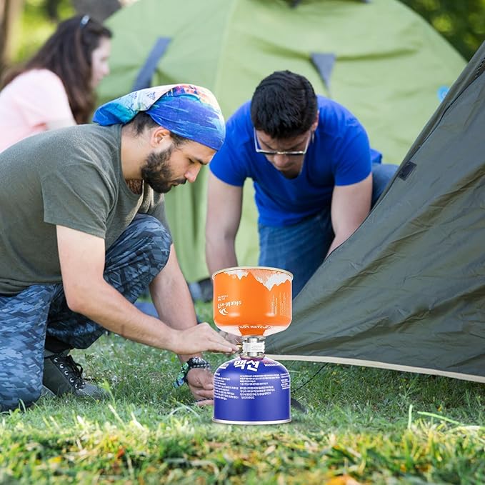 Gas Refill Adapter Fuel Canister Refill Adapter for Stoves, Upgrade Camping Experience Gas Saver Plus - Refill Flat Tanks, Convert Butane Cartridges, and Lindal Valve Canisters with Ease