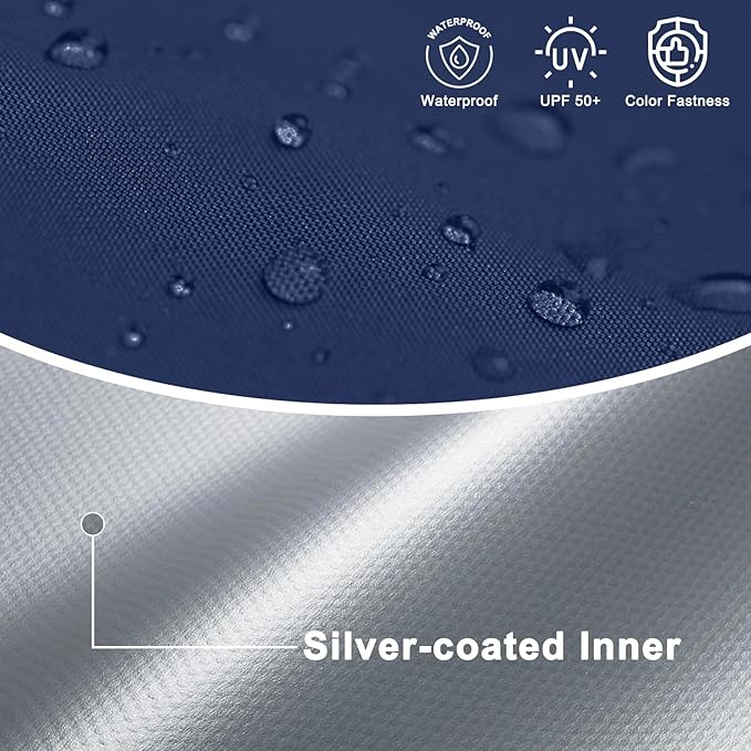 COOSHADE Pop Up Canopy Tent 10x10 with 2 Sidewalls, Outdoor Shade Instant Canopy Tents(Navy Blue)