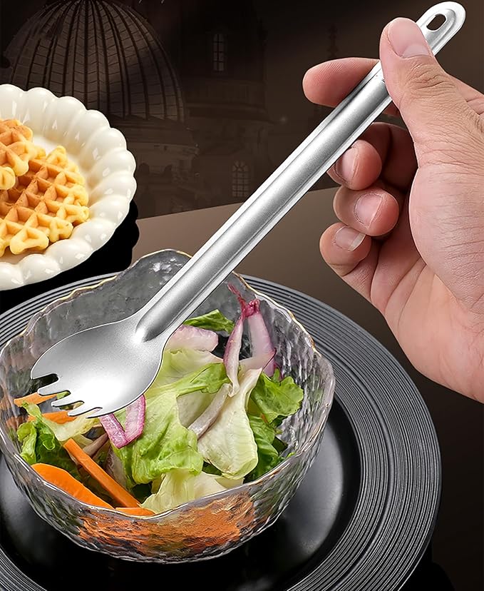 Titanium Long Handle Spork and Spoon Camping Utensils
