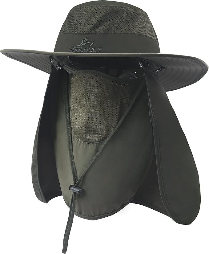 Fishing Hat,Sun Cap with UPF 50+ Sun Protection and Neck Flap,for Man and Women