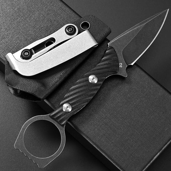 GTK399 Fixed Blade Knife D2 Steel Blade G10 Handle Full Tang EDC Tool Knifes for Outdoor Camping Hiking Survival