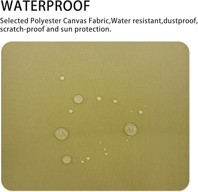 Canvas Repair Patch 9×11 Inch 3Pcs Waterproof Self-Adhesive Fabric Repair Patch for Tents,Boat Cover,Pop Up Canopy,Patio,Bags,Car Seats,Sofas,Furniture Cover(Khaki)