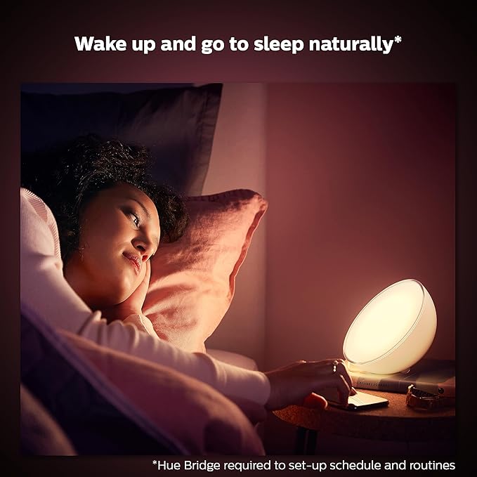 Philips Hue Go Smart Portable Dimmable Table Lamp, White - White and Color Ambiance LED Color-Changing Light - 1 Pack - Indoor and Outdoor Use - Control with Hue App or Voice Assistant
