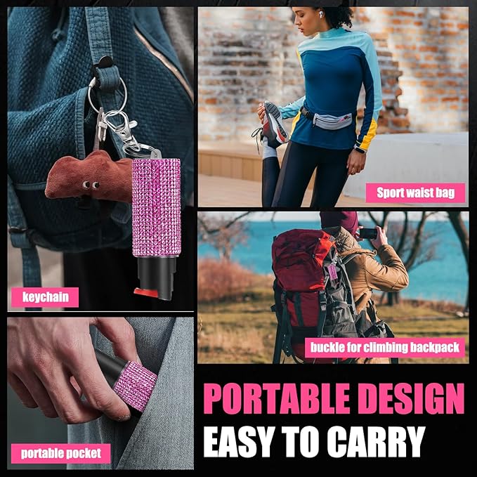Powerful Compact Pepper Spray, Outdoor Personal Protection, Maximum Strength for Camping, Hiking, Outdoor Activities