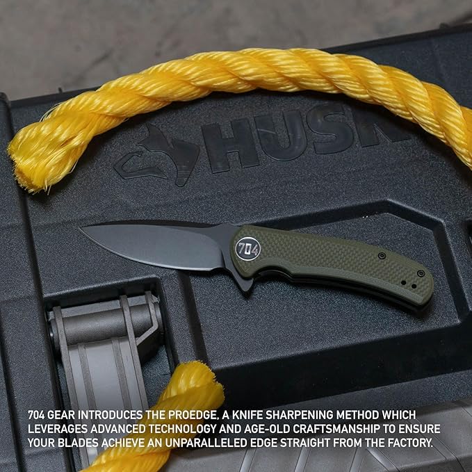 704 Gear Urban Ranger Lite | Green with Damascus Steel
