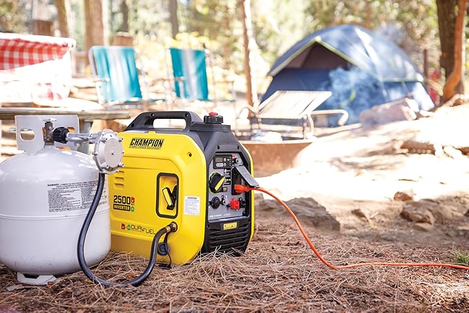 Champion Power Equipment 2500-Watt Dual Fuel Portable Inverter Generator with Quiet Technology and CO Shield