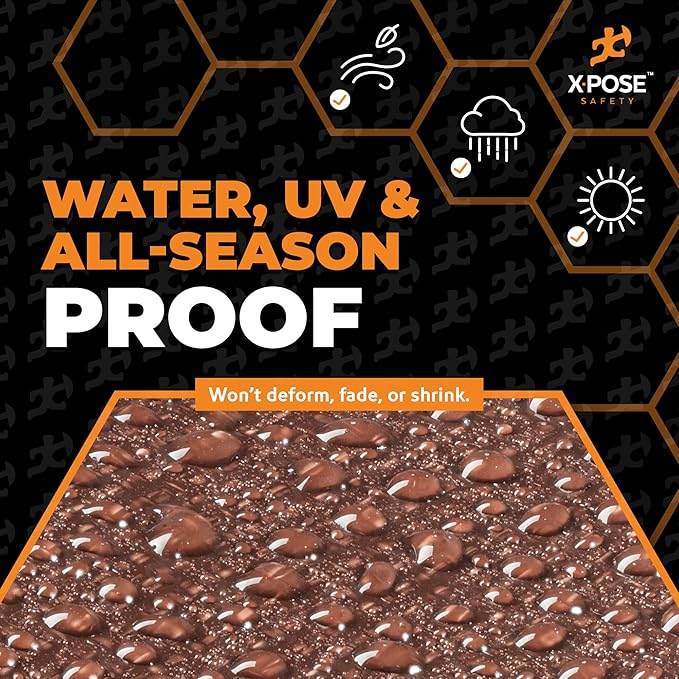 12' x 30' Brown/White Ultra Heavy Duty Tarp - 20 Mil Tarps Heavy Duty Waterproof 12x30 - Extra Large Outdoor Tarp, Waterproof Tarp Cover for Rain Camping, Tent Tarp, UV Protection, Reinforced Corners