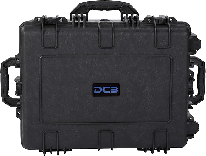 DCB Cases - Element 6104F | 24 x 19 x 11 Ext Dim | IP67 Waterproof | Pluck Foam Insert | Telescoping Handle | Rubberized Grips | Resin-Reinforced Injection Molded Plastic | 4 Latch Lid Close | Wheels