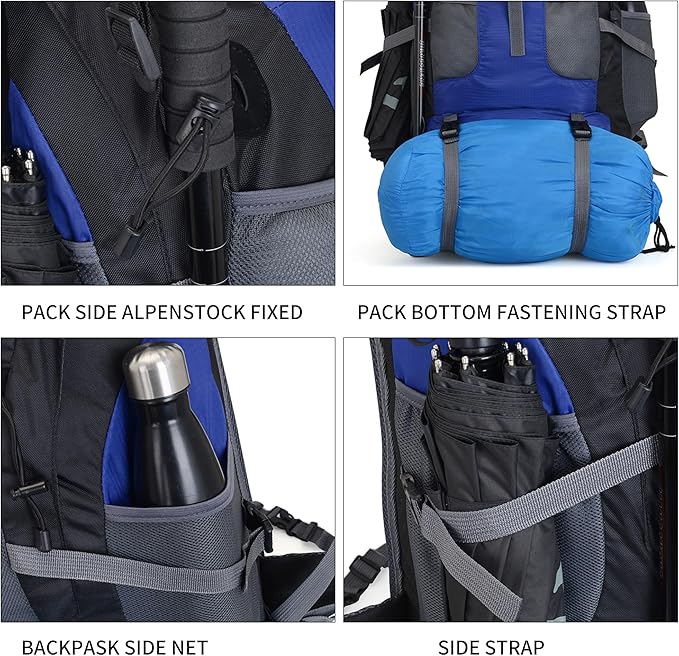 Hiking Backpack, 50l Camping Lightweight Bag for Outdoor
